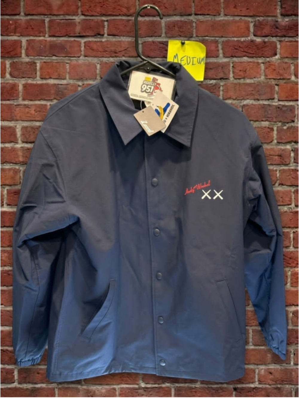 KAWS x Warhol x Uniqlo Coach Jacket Medium JP 476316 Brand New
